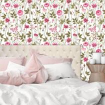 Papel de Parede Vinil Autocolante Floral Leyde 270 Papel de Parede Vinil Autocolante Floral Leyde 270