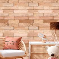 Papel de Parede Vinil Autocolante Madeira Block