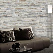 Papel de Parede Vinil Autocolante Pedra em Tons de Cinza 250