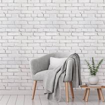 Papel de Parede Vinil Autocolante Tijolinho Blank Ice Papel de Parede Vinil Autocolante Tijolinho Blank Ice