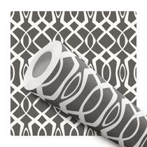 Papel de Parede Vinílico Abstrato Clássico Cinza Sala Quarto 1.5m Papel de Parede Vinílico Abstrato Clássico Cinza Sala Quarto 1.5m