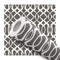 Papel de Parede Vinílico Abstrato Clássico Cinza Sala Quarto 10m Papel de Parede Vinílico Abstrato Clássico Cinza Sala Quarto 10m