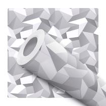 Papel de Parede Vinílico Abstrato Geométrico Efeito Visual 3d 12m