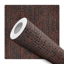 Papel De Parede Vinílico Aço Corten Vermelho Industrial 3m