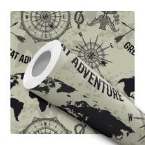 Papel de Parede Vinílico Autoadesivo Lavável Mapa Geográfico Verde Decoração Moderna Quarto Sala de Estar Escritório Papel de Parede Vinílico Autoadesivo Lavável Mapa Geográfico Verde Decoração Moderna Quarto Sala de Estar Escritório
