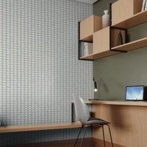 Papel de Parede Vinílico Café fundo azul revoada 4463 53x1000