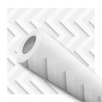 Papel De Parede Vinílico Chevron Vertical Efeito visual 3D Sala