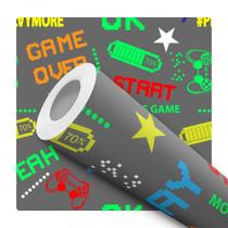 Papel De Parede Vinílico Controle Video Game Gamer Quarto 2.5m Papel De Parede Vinílico Controle Video Game Gamer Quarto 2.5m