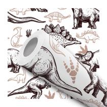 Papel De Parede Vinílico Dinossauro Infantil Quarto 10m