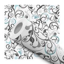 Papel de Parede Vinílico Floral Arabesco Classico Sala Quarto 1m Papel de Parede Vinílico Floral Arabesco Classico Sala Quarto 1m