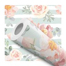 Papel De Parede Vinílico Floral Clássico Pintura Sala Quarto 12m Papel De Parede Vinílico Floral Clássico Pintura Sala Quarto 12m