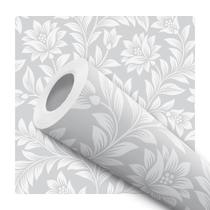 Papel de Parede Vinílico Flores Provençal Florido Estencil Elegante Quarto Sala Escritorio Cozinha Papel de Parede Vinílico Flores Provençal Florido Estencil Elegante Quarto Sala Escritorio Cozinha