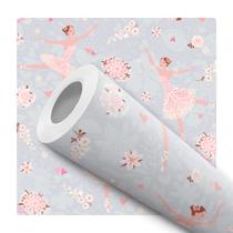 Papel De Parede Vinílico Geométrico Grafite Fio Dourado Sala Quarto