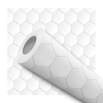 Papel de Parede Vinílico Hexagonal Geométrico Sala Cozinha 10m