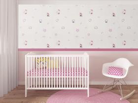 Papel De Parede Vinílico Importado 9,5mX53cm - Estampa Infantil Hello Kitty - Sala Quarto Escritório ArqDecor 6690