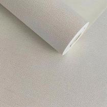 Papel de Parede Vinílico Importado Linho Creme Mv04 - Rolo de 10 metros