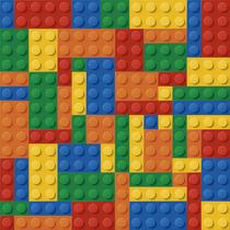 Papel de Parede Vinílico Infantil Colorido Lego Quarto 2.5m