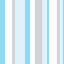Papel De Parede Vinílico Listras Azul Cinza Branco Infantil Quarto 2.5m