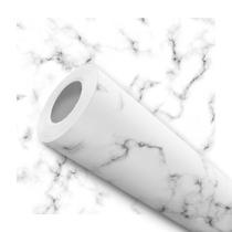 Papel de Parede Vinílico Mármore Carrara Branco Cozinha 10m Papel de Parede Vinílico Mármore Carrara Branco Cozinha 10m