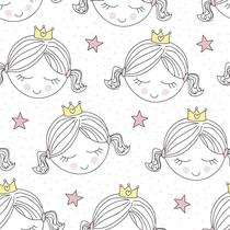 Papel de Parede Vinílico Menina Princesa Infantil Quarto 3m