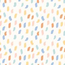 Papel de Parede Vinílico Mini Pinceladas amarelo, azul e vermelho revoada 4411 53cmx10m Papel de Parede Vinílico Mini Pinceladas amarelo, azul e vermelho revoada 4411 53cmx10m