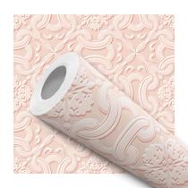 Papel De Parede Vinílico Provençal Rosa Moderno Sala Quarto 10m Papel De Parede Vinílico Provençal Rosa Moderno Sala Quarto 10m