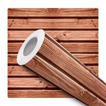 Papel De Parede Vinílico Ripas De Madeira Verniz Sala Quarto 3m