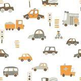 Papel de Parede Vinílico Sonhos Carros Ref 4218 Bege 52cm x 10m
