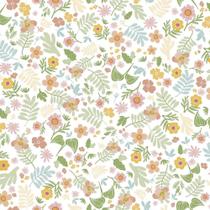 Papel de Parede Vinílico Sonhos floral 4210 Verde 52cm x 10m