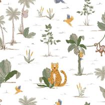 Papel de Parede Vinílico Sonhos Ref 4217 Verde 52cm x 10m