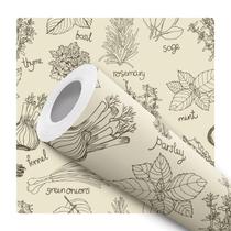 Papel De Parede Vinílico Tempero de Ervas Cozinha 12m Papel De Parede Vinílico Tempero de Ervas Cozinha 12m