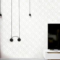 Papel De Parede Vip Geométrico Bege 10m X 0.53m