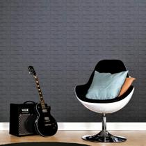 Papel De Parede Vip Geométrico Cinza 10m X 0.53m