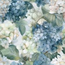 Papel de parede VistaPalette Vintage Aquarela Hortênsia Floral