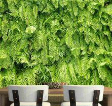 Papel De Parede Viva Verde Jardim Vertical Samambaia Gg776 - Quartinho Decorado