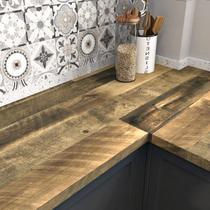 Papel de parede WESTICK Wood Peel and Stick Rustic Butcher Block
