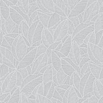 Papel de parede wiler essencial - folhas cinza - Wiler-K