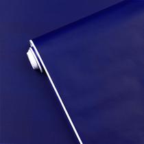 Papel de parede Yasinet Azul escuro Azul sólido 45cm x 5m Vinil Papel de parede Yasinet Azul escuro Azul sólido 45cm x 5m Vinil