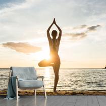 Papel de Parede Yoga Pilates Exercício Saúde Sala Adesivo - 279pcm - Allodi