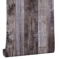 Papel de parede Yun-aeon Grey Wood Peel and Stick 17,3 cm x 4 m Papel de parede Yun-aeon Grey Wood Peel and Stick 17,3 cm x 4 m