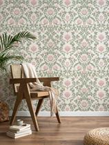 Papel de Parede YXTII Floral Rosa Estilo Damasco Autoadesivo 44 x 200 cm Papel de Parede YXTII Floral Rosa Estilo Damasco Autoadesivo 44 x 200 cm