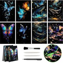 Papel de pintura Scratch Art Rainbow AP ARTSPER com caneta A4