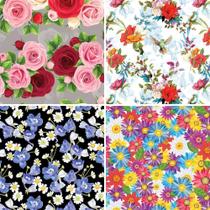 Papel de Presente 50X60CM Couchê Fantasia Feminino I 4 Modelos - Pacote com 40 Papel de Presente 50X60CM Couchê Fantasia Feminino I 4 Modelos - Pacote com 40