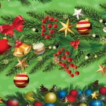 Papel de Presente Bobina Couchê 60CM árvore de Natal 100M