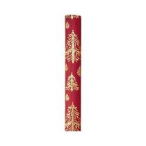Papel De Presente Kraft 3D Vermelho Dourado Mini Rolo 43x500CM Design De Árvore De Natal Para Papel De Presente Kraft 3D Vermelho Dourado Mini Rolo 43x500CM Design De Árvore De Natal Para