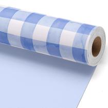 Papel de Presente LaRibbons Azul Vichy 43x1006cm