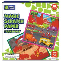 Papel de Raspar Mágico READY 2 LEARN Transport - 10 Cenas para Crianças