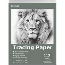 Papel de rastreamento Donyang 8,5x11" 112 folhas de 41 g/m2 para esboçar