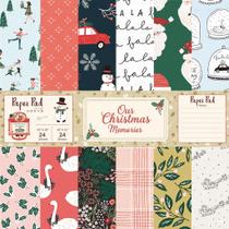 Papel de recados de Natal EASYHAUTE 12x12, 24 folhas, sem ácido