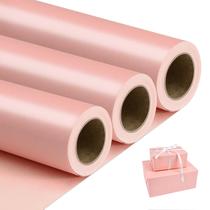 Papel de regalo NESCCI rosa mate 43 cm x 10 m 3 rollos